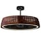 Maxim Lighting Fandelight, 120V, Dark Rattan, 35.75 in W 61014RADBZ - alternate 1